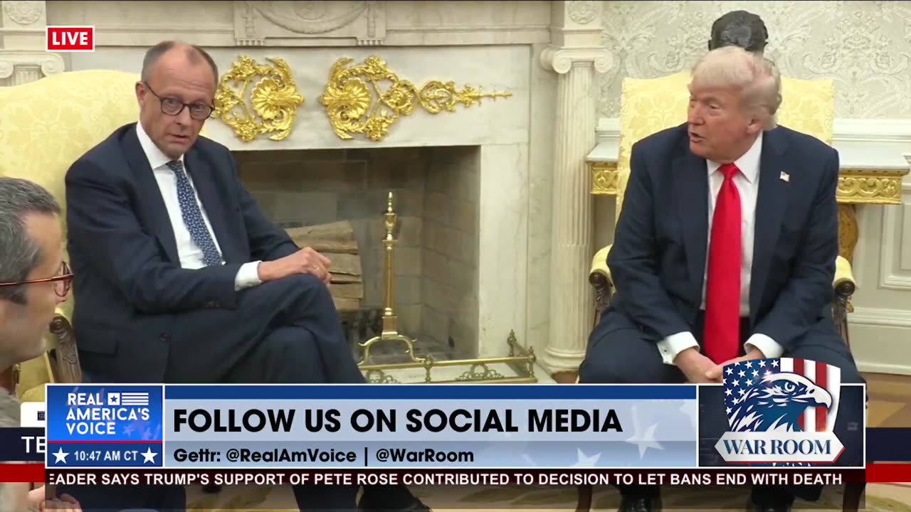 GERMAN CHANCELLOR AT WHITE HOUSE