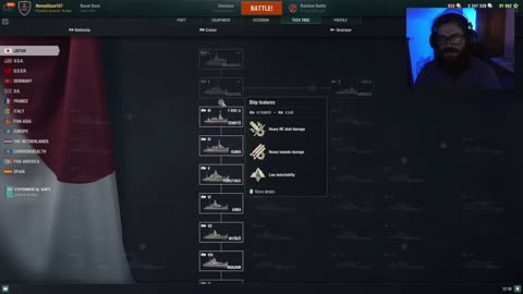 Trying to get a new battle ship in World of Warships