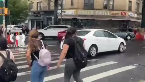 BROOKLYN, NYC, New York: MANHOLE EXPLOSION captured on video Thursday afternoon in Bushwick