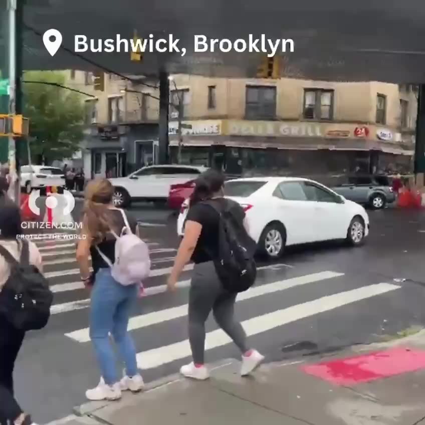 BROOKLYN, NYC, New York: MANHOLE EXPLOSION captured on video Thursday afternoon in Bushwick