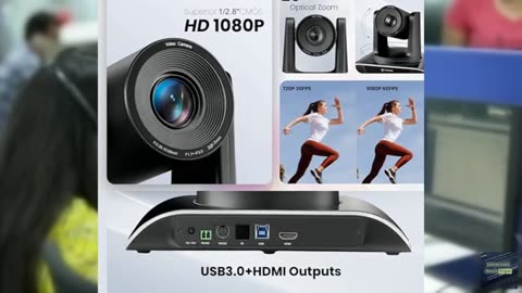 20x Zoom Conference Room Camera System TONGVEO All-in-1 Video and Audio Conferen