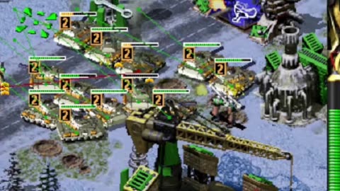 PREVIEW: 1 v 7 - TANKS - INFANTRY ONLY - ARTICLE CIRCLE - BRUTAL ENEMY AI - RED ALERT 2