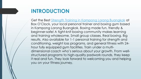 Best Strength Training in Kampong Lorong Buangkok