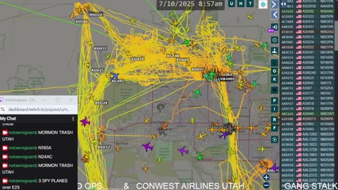 Bird Mafia Utah China - airplane gang bang AZ continues on July 10th 2025 - no audio -