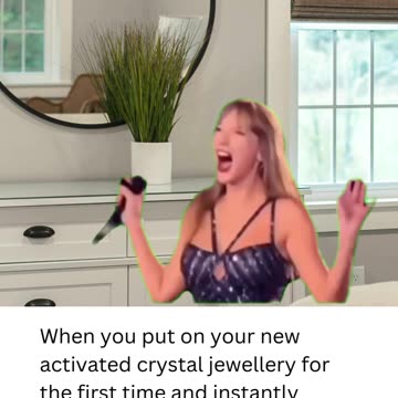 When you put on your new activated crystal jewellery #crystaladdict