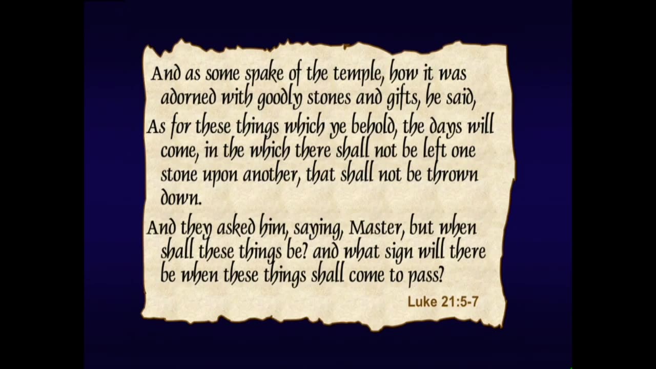Matthew (Session 17) Chapter 24a