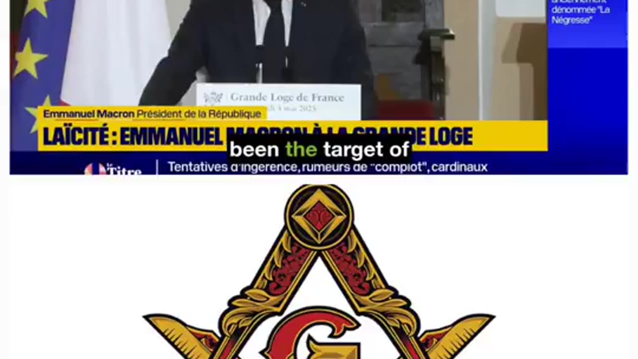 Macron confesses to being a Freemason