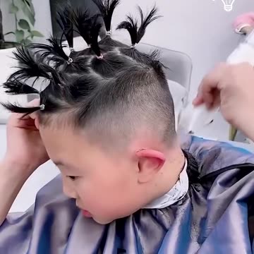 This kid cuts his own hair!.hd
