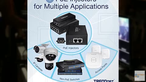TRENDnet Gigabit Power Over Ethernet Plus Injector, PoE+ (30W) Power Network Dis