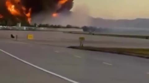Moment UPS plane crashed and exploded in Kentucky