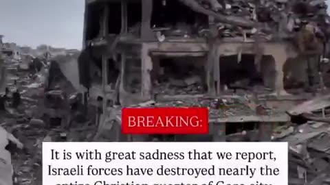 Gaza’s Christian quarter nearly obliterated by IDF
