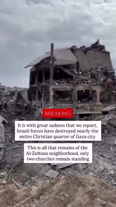 Gaza’s Christian quarter nearly obliterated by IDF