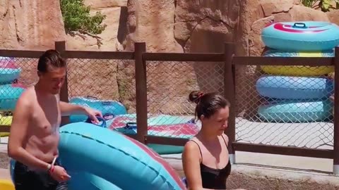 🌞Hot Day Water Park Swimming Pool And Water Slide Fun Day #waterpark #waterslide