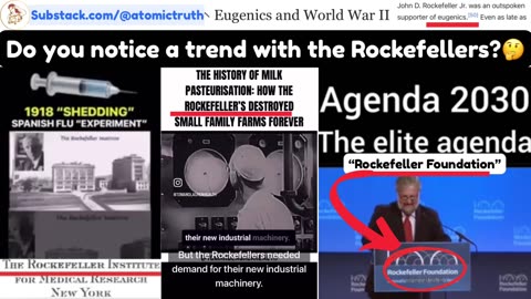 ‘Spanish Flu’,Outlawing Raw Milk&Agenda2030 - The Rockefeller’s Have Been the Common Thread… 🌎 ☠️