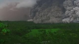 Mount Semeru eruption in East Java