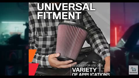 K&N High-Flow Original Lifetime Universal Clamp-On Air Filter: High Performance,