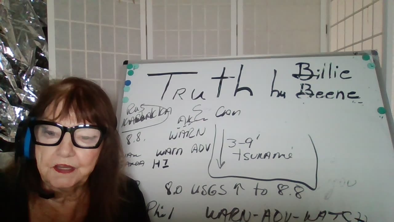 72925- 9P TRUTH BY BILLIE BEENE 8.8 EQ NEAR AK -- 3'-9' TSUNAMI WARN/ADV-AK, W COAST, HI, GUAM +!