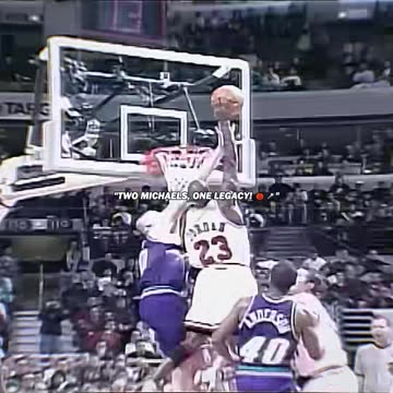 Two Michaels, One Legacy!#michaeljordan #michaeljackson #1990s