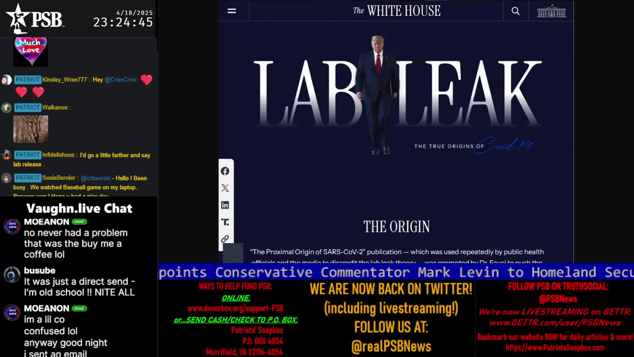 2025-04-18 23:26 EDT - Crossing the Matrix: with Chris