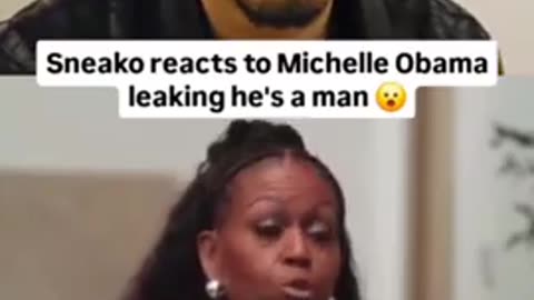 Michelle Obama CLEARLY refers to HIMSELF as a BLACK MAN while talking about trannys