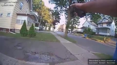 negro suspect with gun goes to the great ghetto in the sky