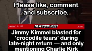 Jimmy Kimmel Returns to Late Night, Addresses Charlie Kirk Comments