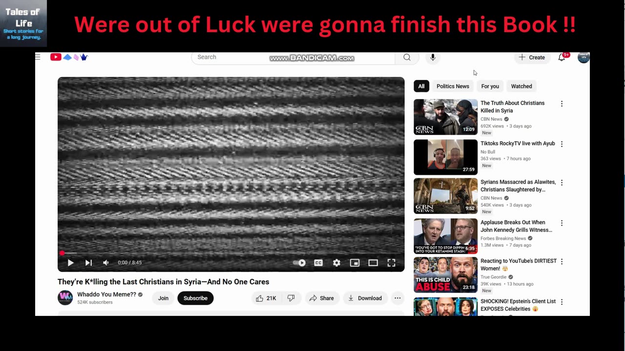 Were out of Luck were Gonna Finish the Book !!!