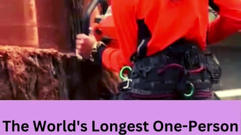 he World's Longest One-Person Chainsaw 😲