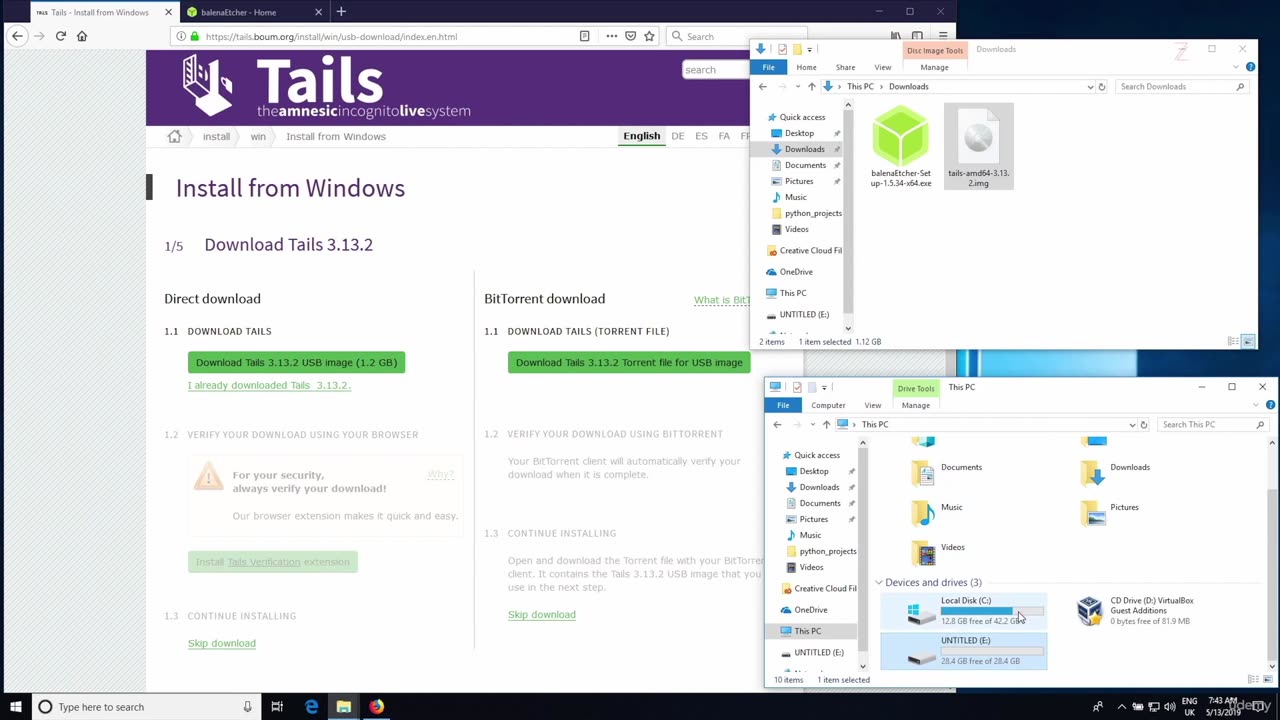 install Tails on USB