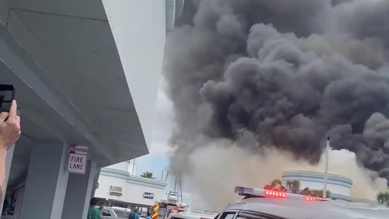 Crews are responding to a fire Tuesday afternoon at the CVS store in the