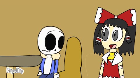 Reimu meets sans