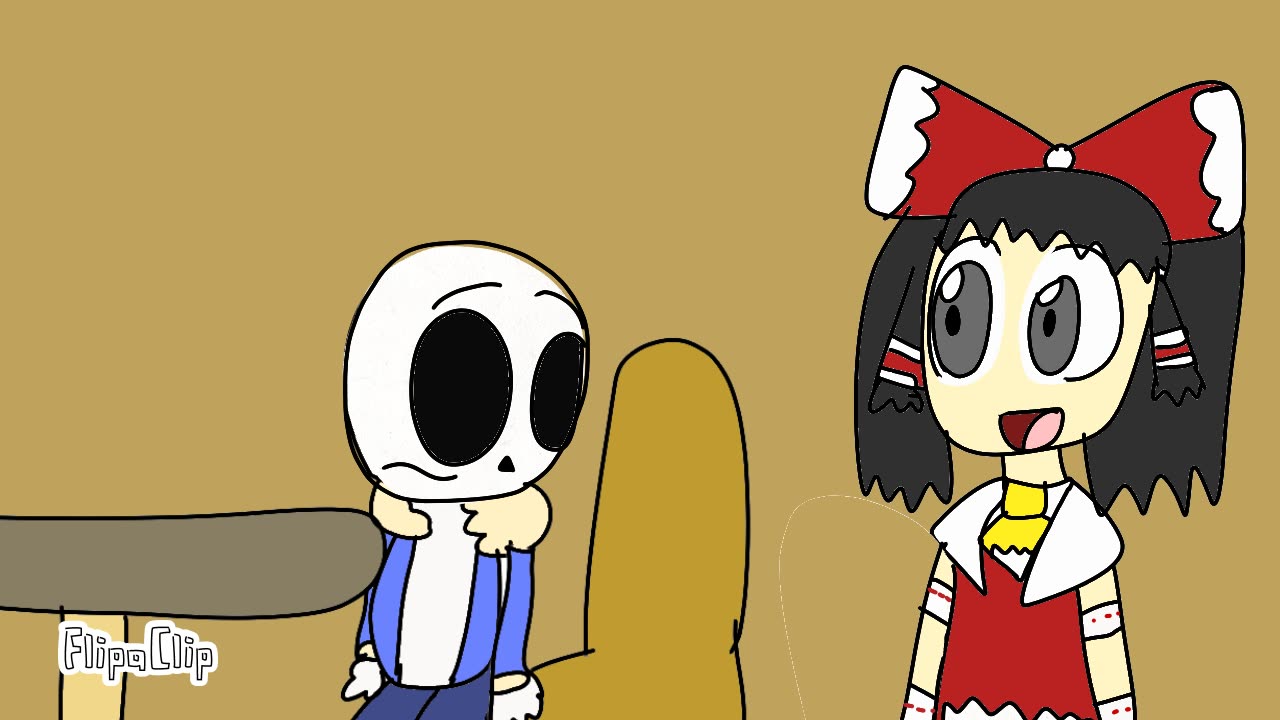 Reimu meets sans