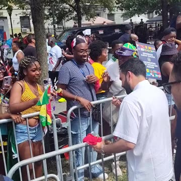Zohran Mamdani at the 58th Annual New York Carnival Parade.