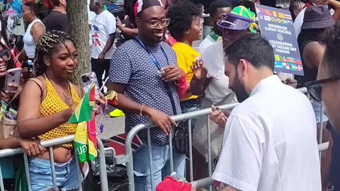 Zohran Mamdani at the 58th Annual New York Carnival Parade.