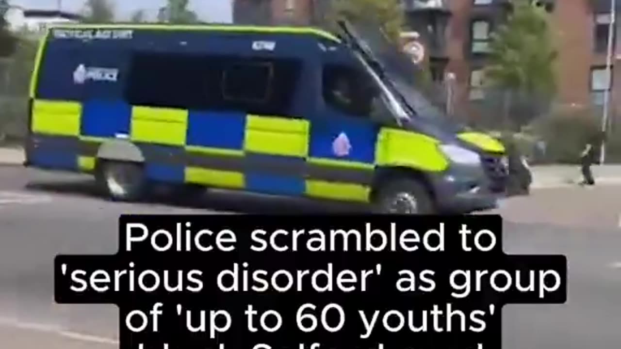 Police declare "serious disorder" in Salford, England.