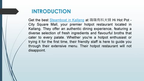 Get the best Steamboat in Kallang