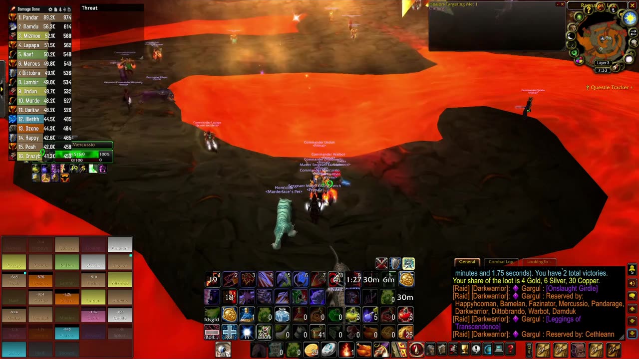 Primal VS Molten Core All Bosses