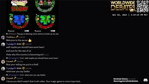 0144 WIDESTREAM - Worldwide Debates - YouTube/Twitch/Rumble