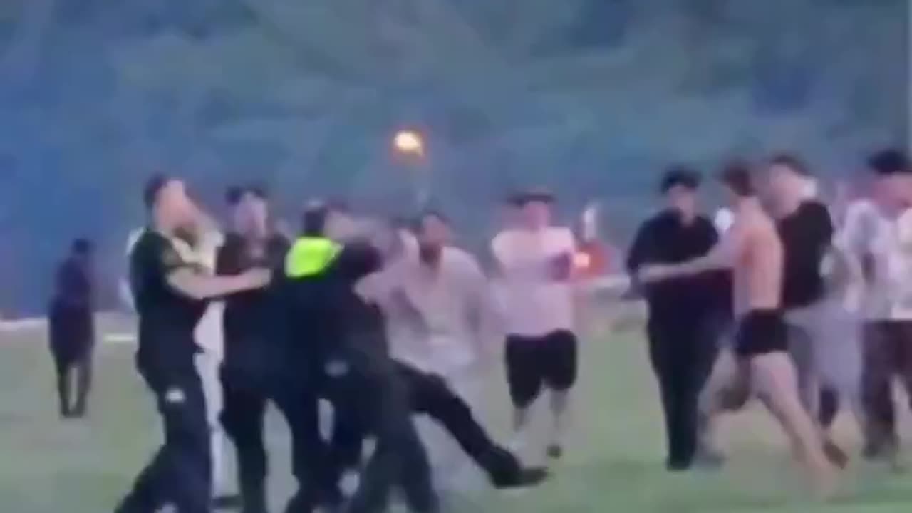 GERMANY: Police officers were attacked and jumped on by a pack of migrants