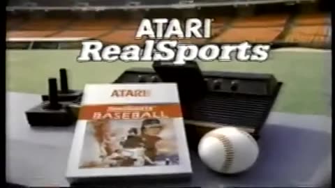 RealSports Baseball Video Game for Atari 2600 TV Commercial from 1982 with Billy Martin