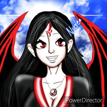 Oc speedpaint nuclear the vampire smiling