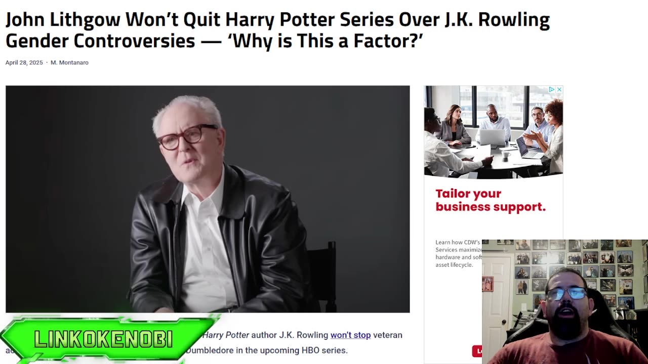 John Lithgow Responds To Harry Potter Gender Controversy