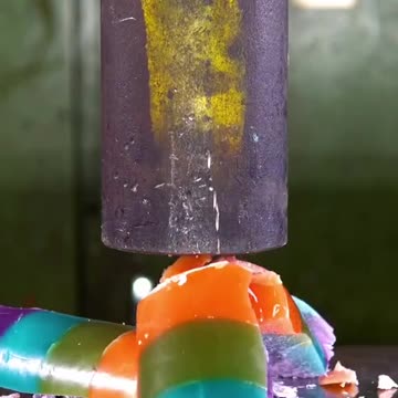 Satisfying relaxing video big press machine