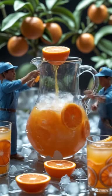 Tiny Workers Make Giant Orange Juice Magic