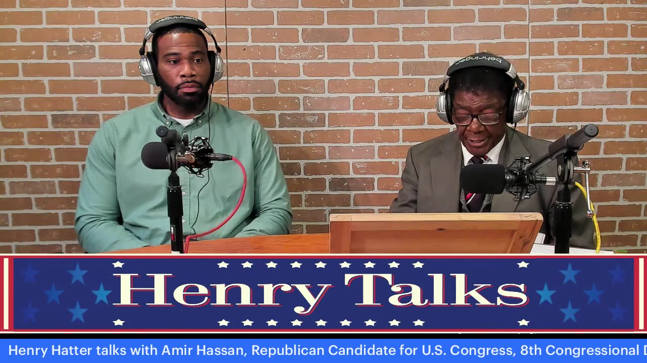 Henry Hatter talks with Amir Hassan, Republican Candidate for U.S. Congress