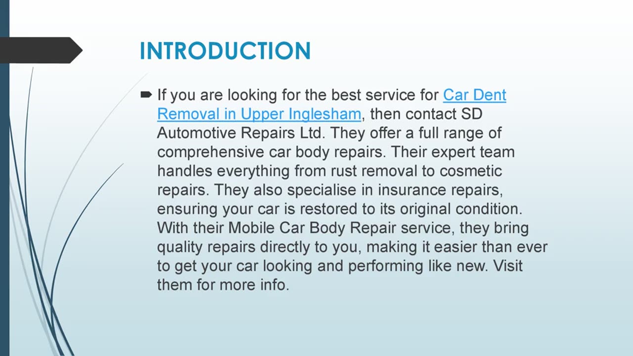 Best Car Dent Removal in Upper Inglesham