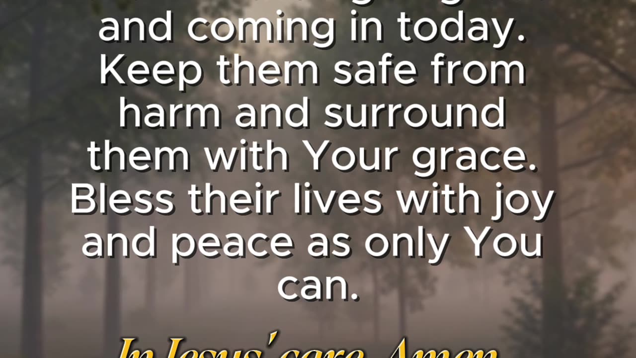 Prayer for Your Loved Ones 💕