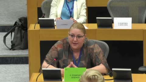 Diana Șoșoacă în Parlamentul European - 19 mai 2025 - ora 18:52