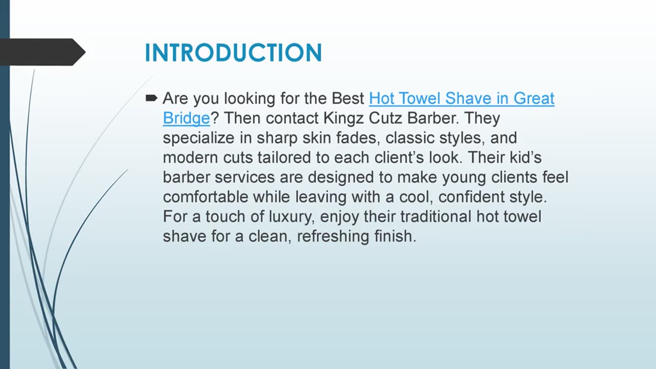 Best Hot Towel Shave in Great Bridge
