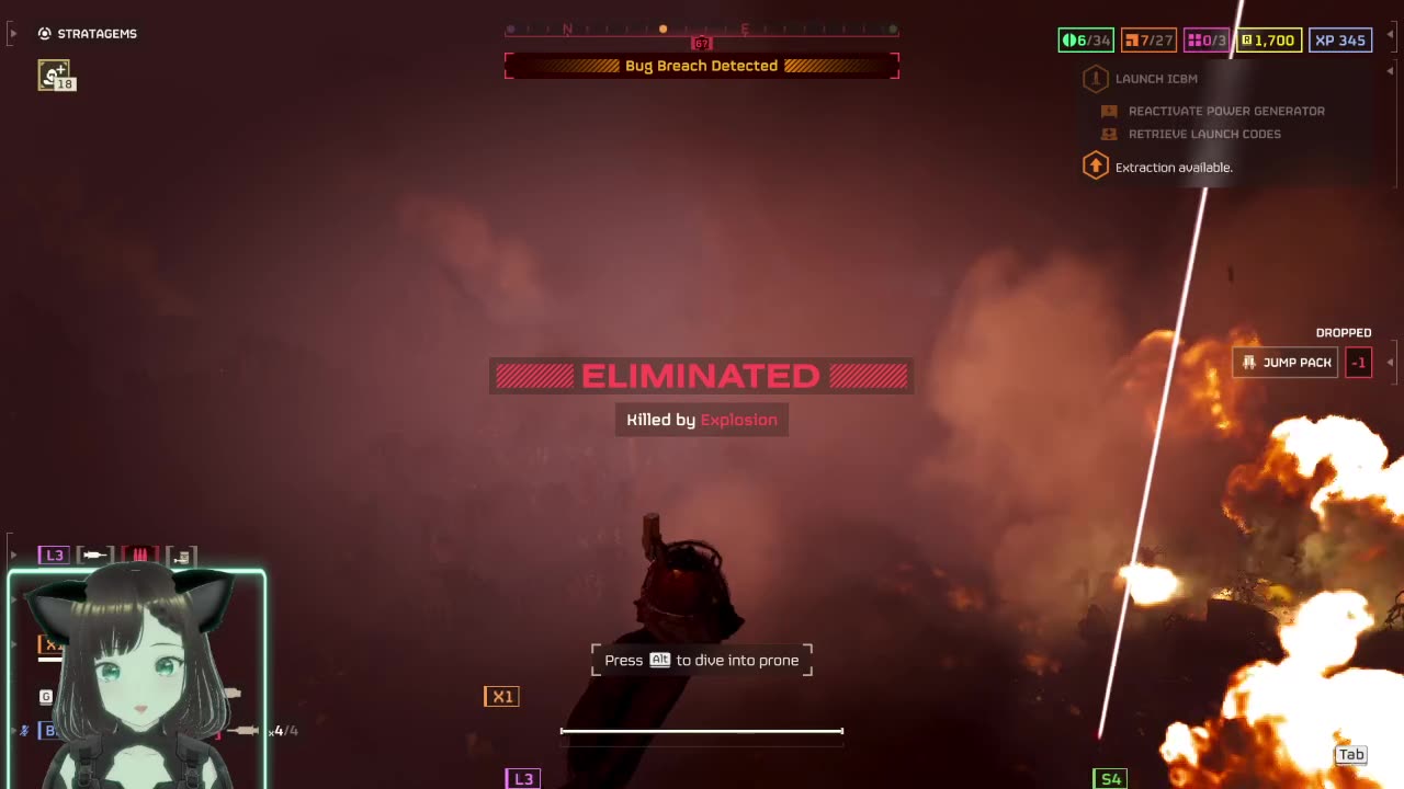 FLYING #TARO ! #helldivers2 #vtuber #gamergirl